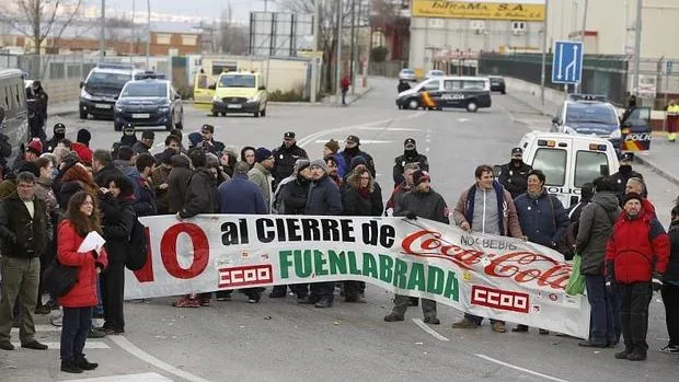 Protestas por el ERE que planteó Coca-Cola hace dos años