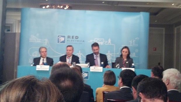 Duvison, Folgado, Lasala y Pagán, en la rueda de prensa