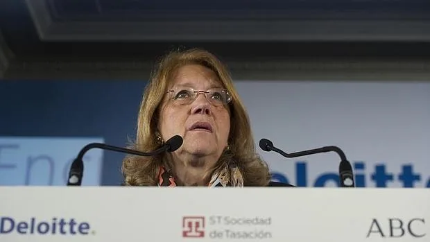 Elvira Rodríguez en el encuentro financiero organizado por ABC