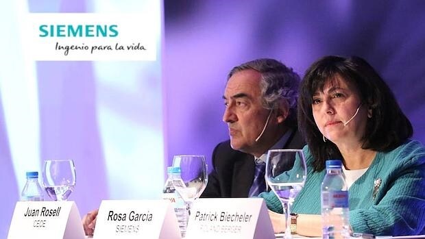 El presidente de la CEOE y la presidenta de Siemens España
