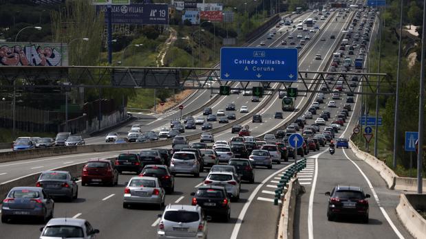 Autopista A-6 de salida de Madrid