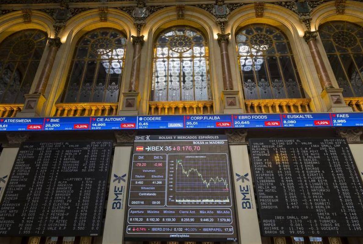 El Ibex respira tras tres jornadas de bajadas