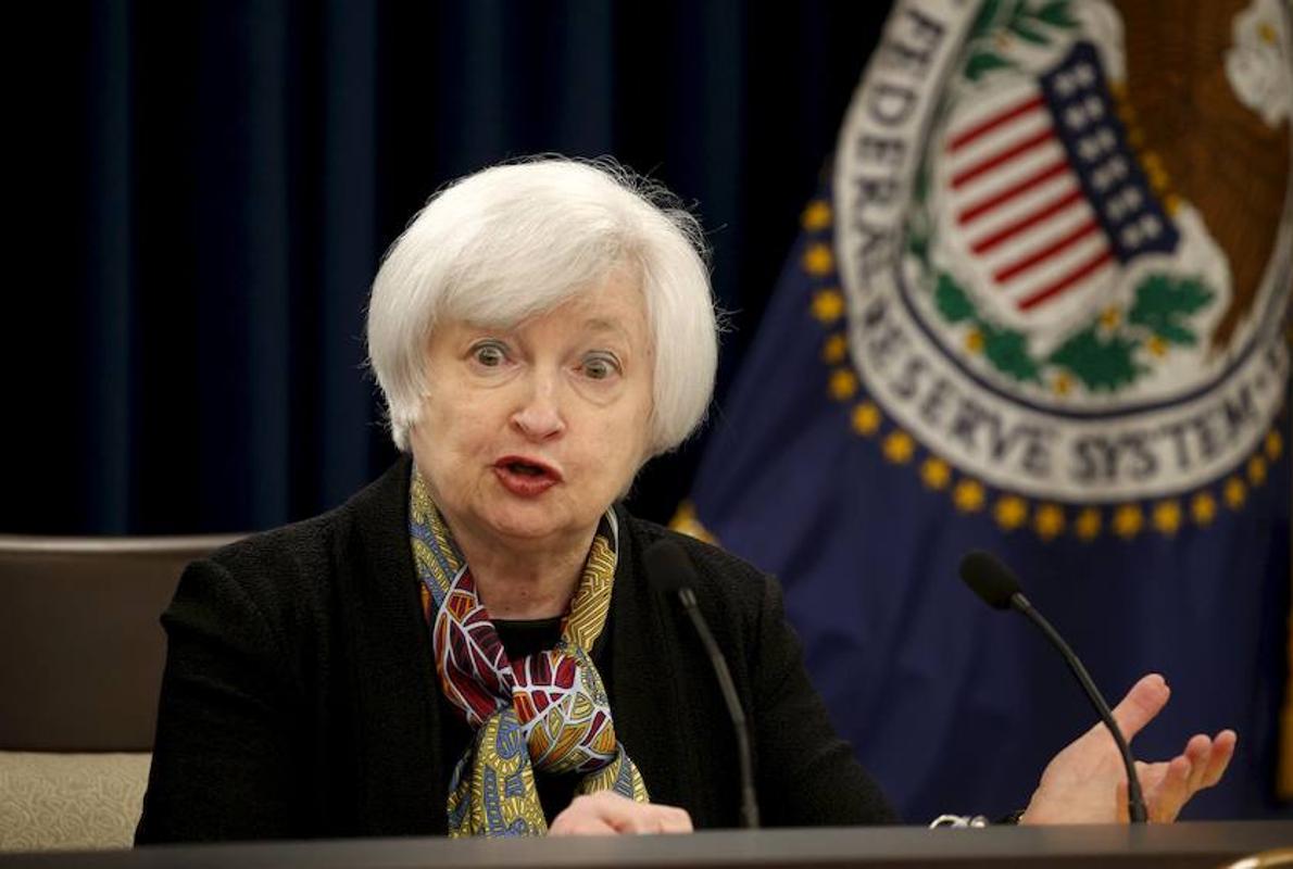 Janet Yellen, presidenta de la Reserva Federal estadounidense