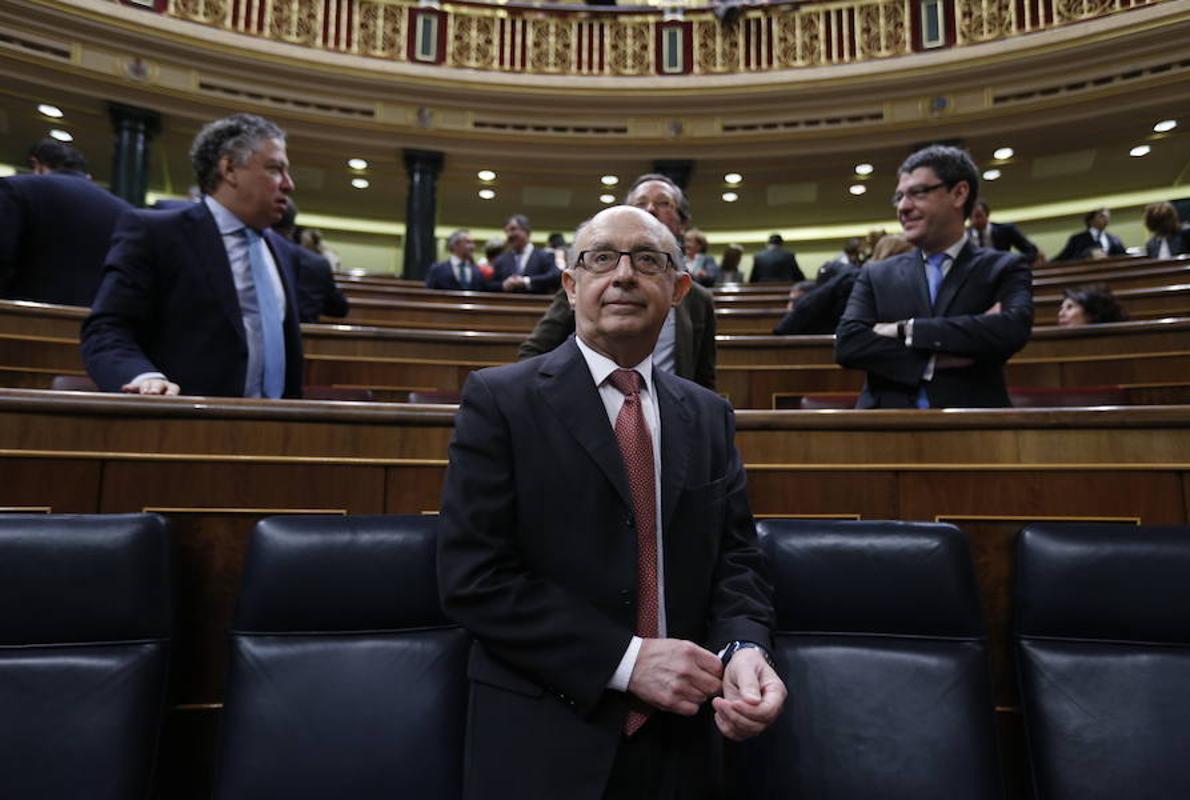 Cristóbal Montoro, ministro de Hacienda en funciones