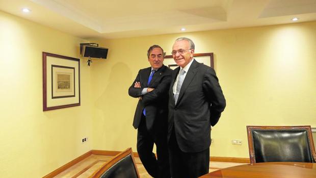 Joan Rosell e Isidro Fainé