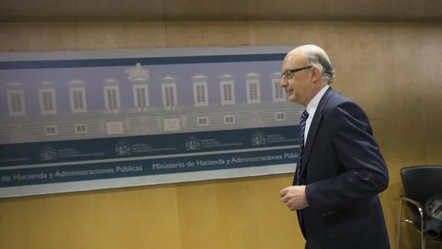 El ministro de Hacienda en funciones, Cristóbal Montoro