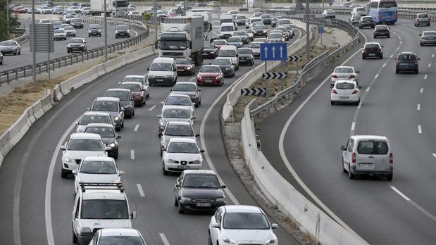 Salida de Madrid por la carretera N-III en agosto pasado