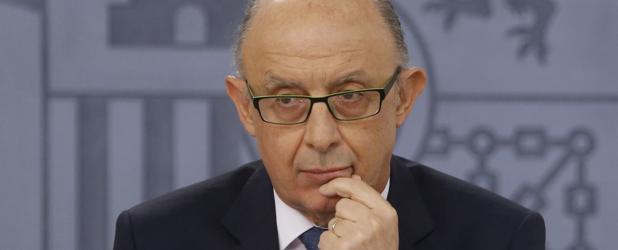 El ministro de Hacienda, Cristobal Montoro, durante el último consejo de ministros