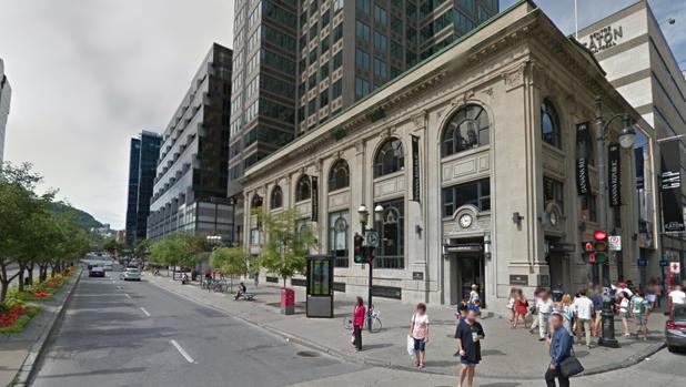 Vista del edificio comprado por Ortega en Montreal
