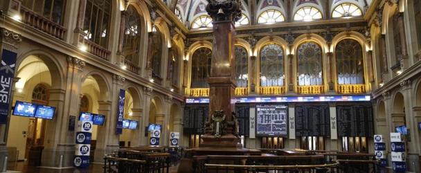 Interior de la Bolsa de Madrid