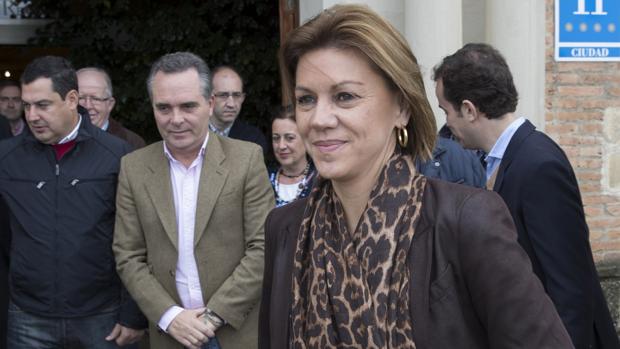 La ministra de Defensa, María Dolores de Cospedal, en Sevilla este pasado fin de semana