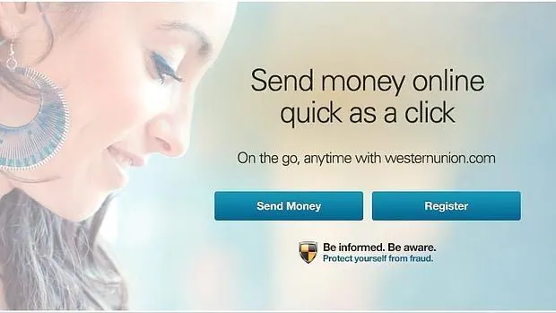 Imagen de la web de Western Union