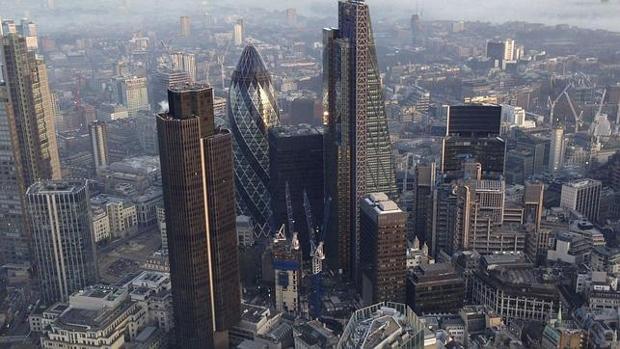 Imagen aérea de la City de Londres