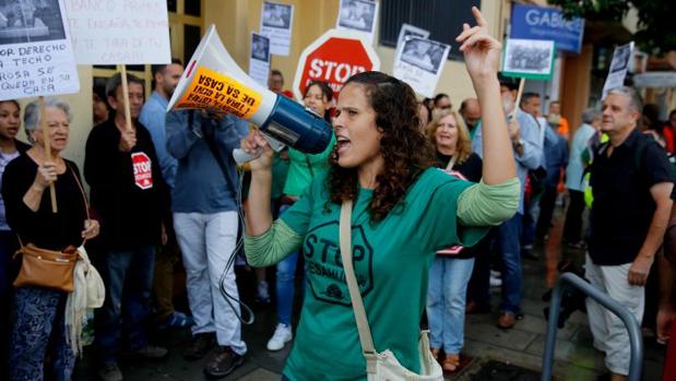 Protesta por un desahucio