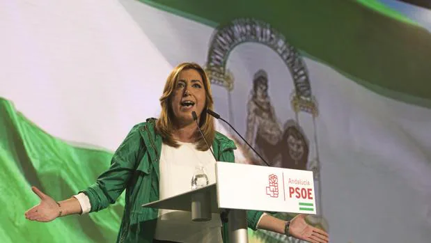 La presidenta de la Junta, Susana Díaz, en un reciente acto político.