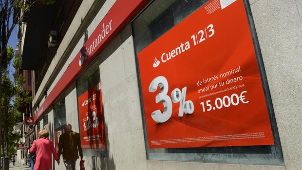 El Santander lanzó la «Cuenta 1, 2, 3» hace casi dos años