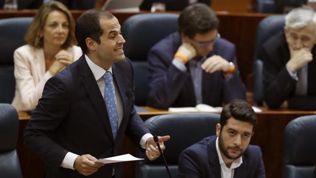 El portavoz en la Asamblea de Madrid, Ignacio Aguado