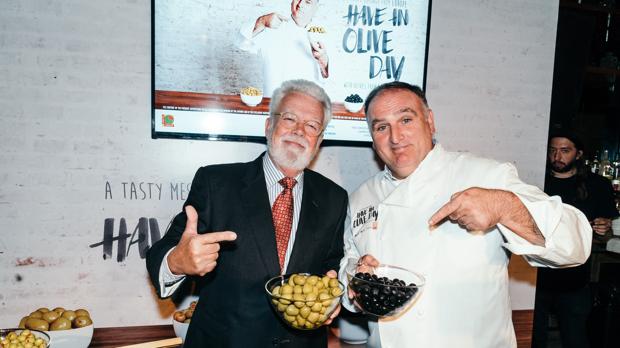 Ricardo Serra y José Andrés , en el acto celebrado en Nueva York