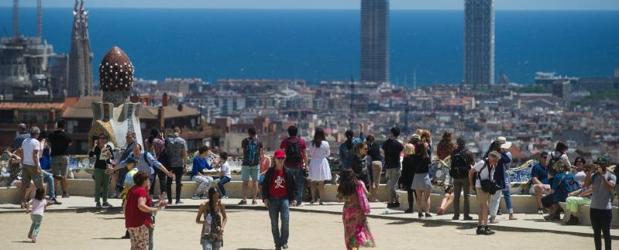 Turistas en Barcelona