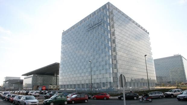 Vista de la sede corporativa de Telefónica en Las Tablas (Madrid)
