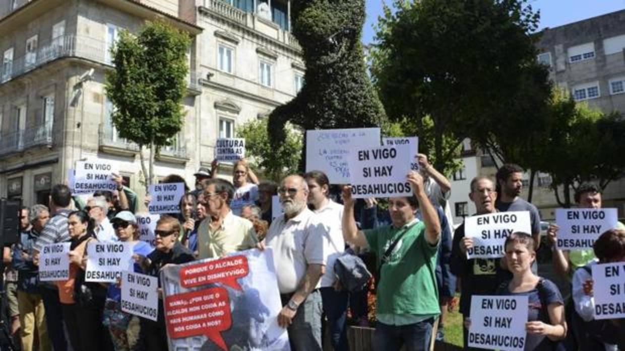 Protesta contra un desahucio