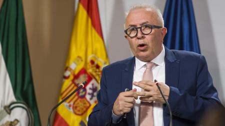 El consejero andaluz de Empleo, Empresa y Comercio, José Sánchez Maldonado