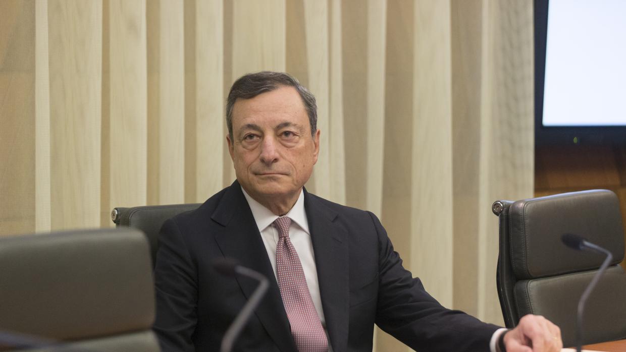 Mario Draghi, durante su intervención en un Foro en España