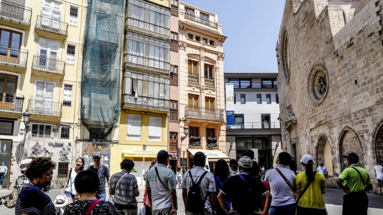 Turistas en Valencia