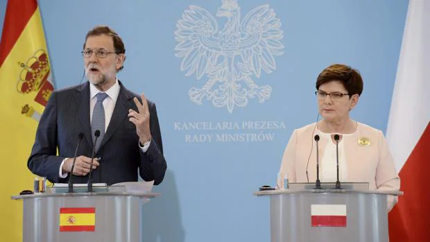 Mariano Rajoy, este viernes en Polonia