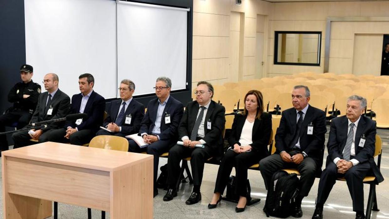 Acusados de la CAM durante el juicio del 29 de mayo