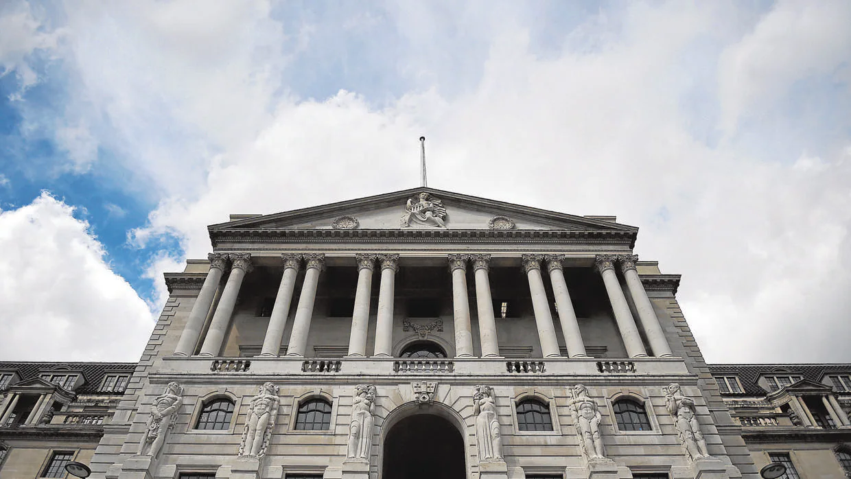 Vista del exterior del Banco de Inglaterra en Londres
