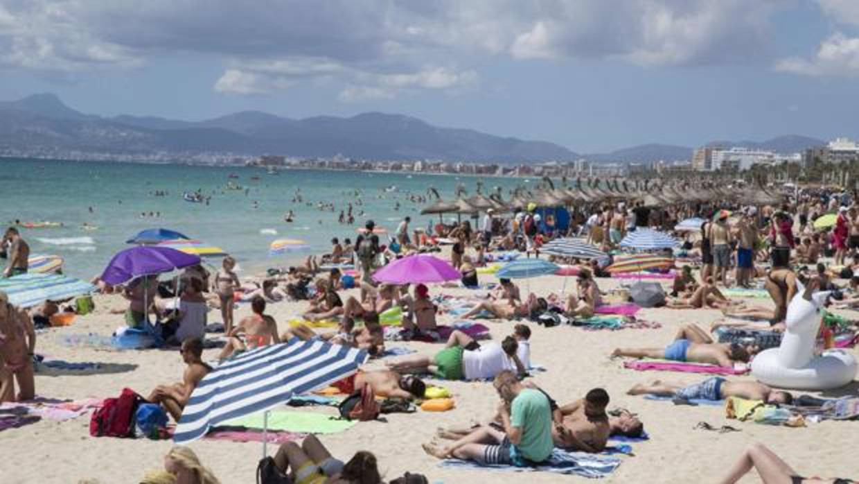 Playa de Mallorca durante el mes de agosto