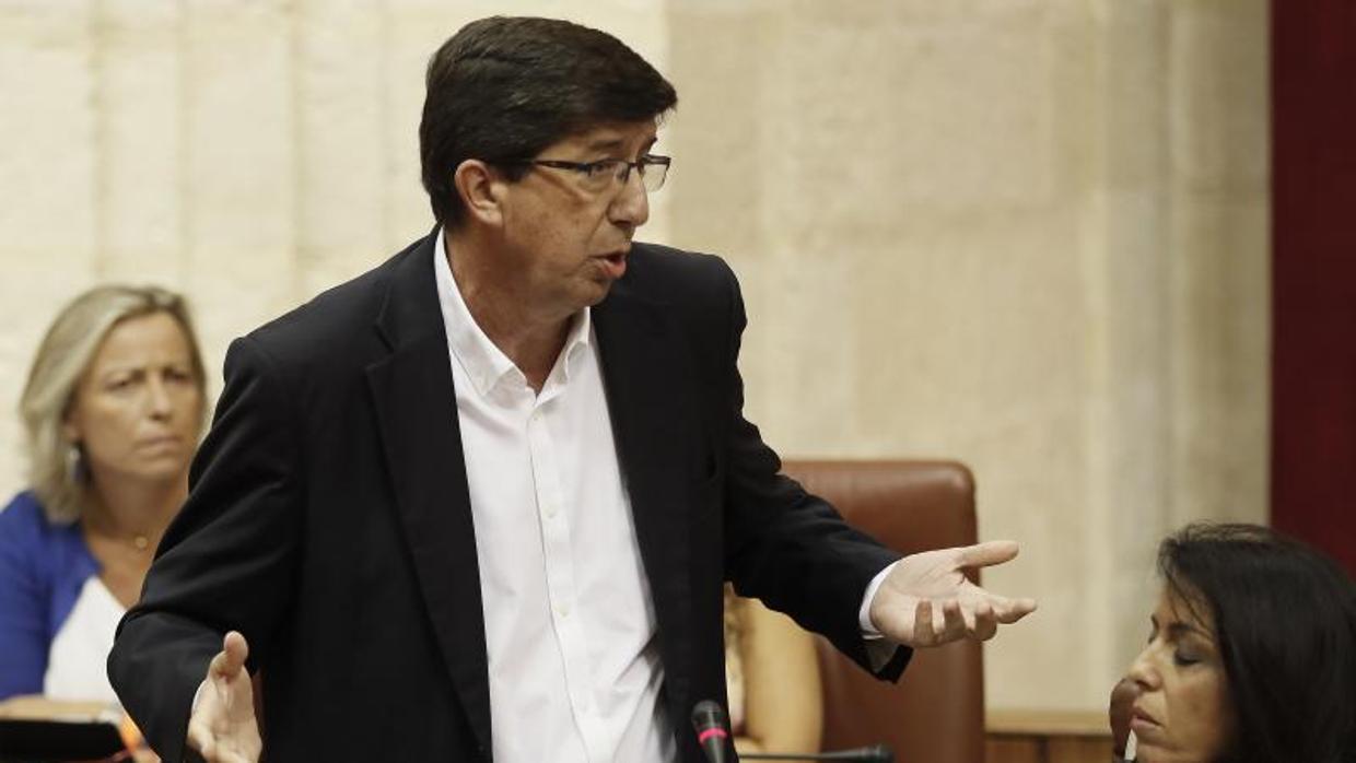 El portavoz de Ciudadanos en el Parlamento andaluz, Juan Marín