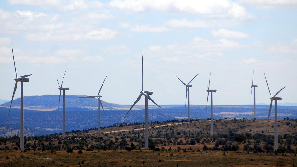 Parque eólico de Iberdrola en la provincia de Guadalajara