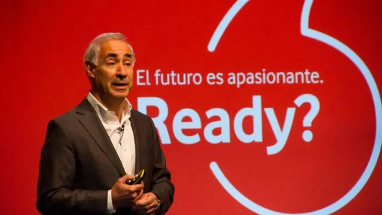 El consejero delegado de Vodafone España, António Coimbra, este martes en rueda de prensa