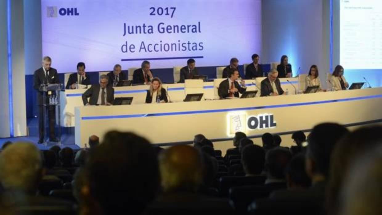 Junta de accionistas de OHL celebrada el pasado mayo