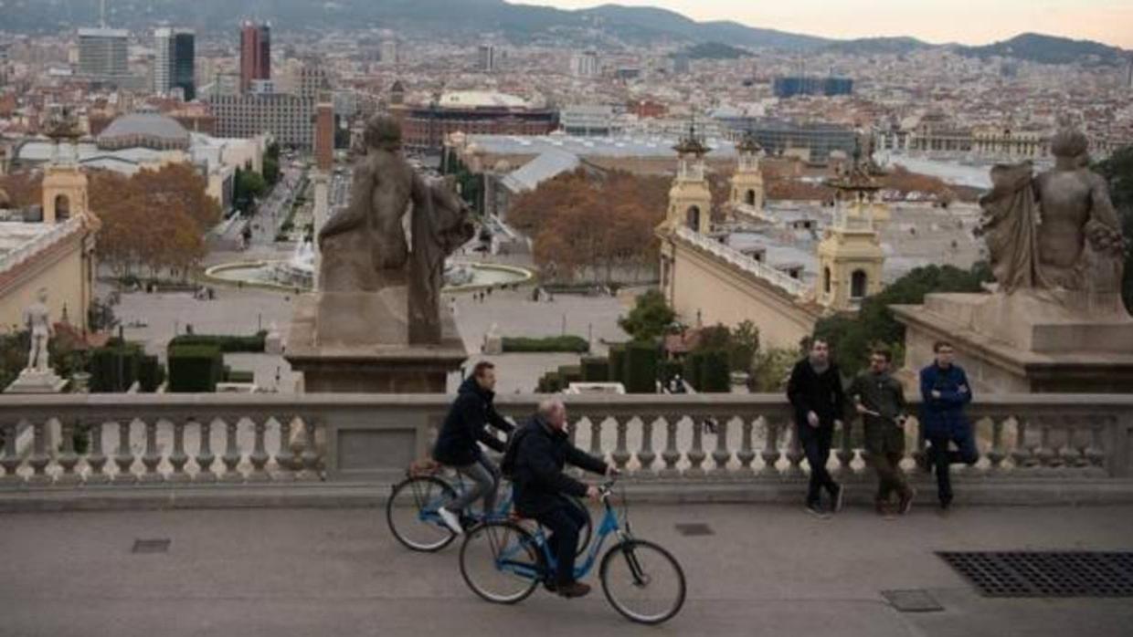 Turistas en Barcelona