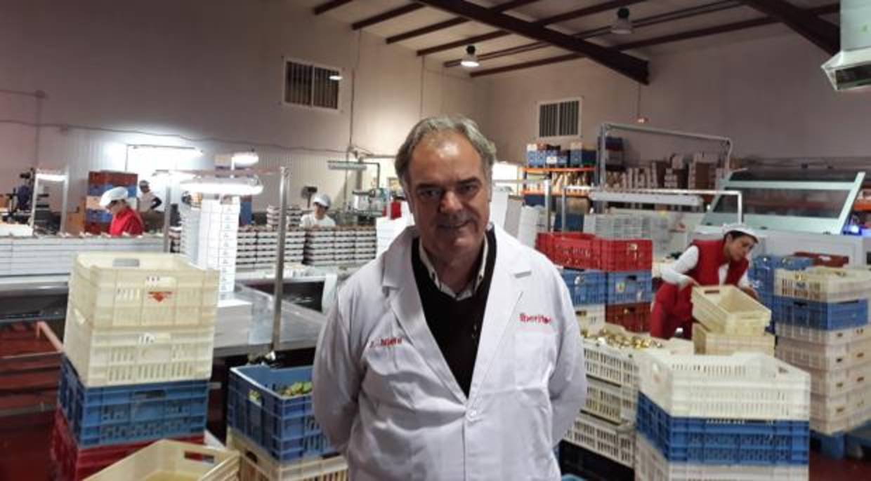 Daniel Nieto, en el área de embalajes de la fábrica de Santa Amalia