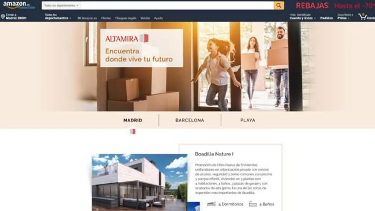 Amazon empieza a anunciar casas de Altamira