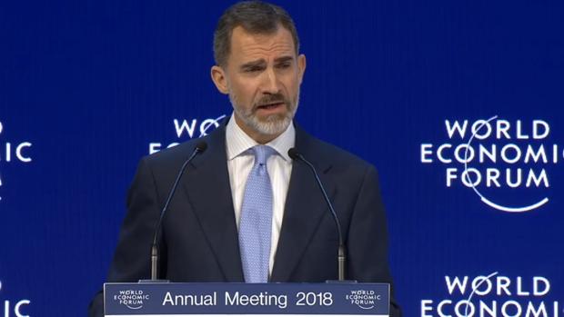 Vea la intervención del Rey en Davos