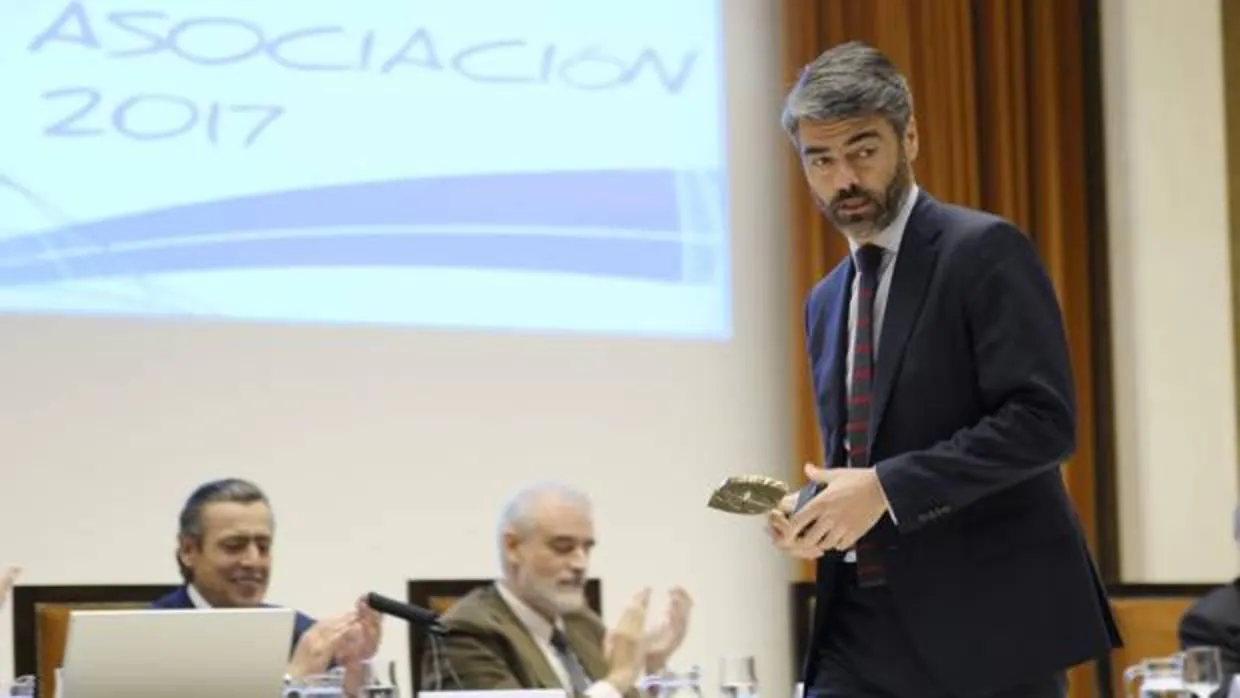 Luis Enríquez, CEO de Vocento, en la entrega del premio Icade