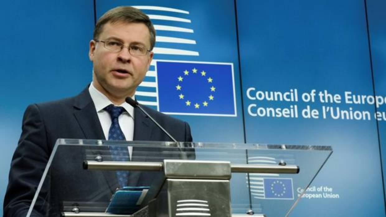 El vicepresidente del Ejecutivo comunitario responsable de Servicios Financieros, Valdis Dombrovskis