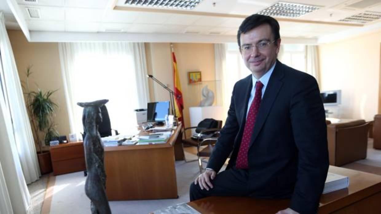 El nuevo ministro de Economía, Román Escolano, en una entrevista reciente con ABC