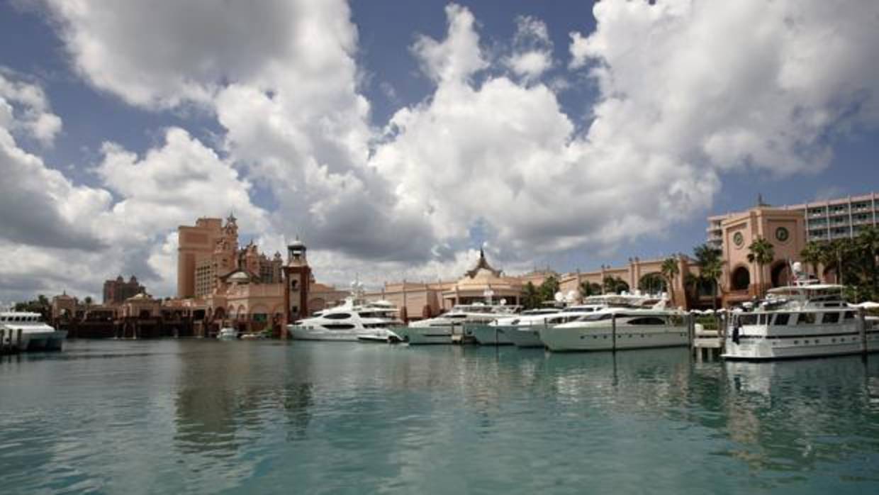 Vista del Hotel Atlantis en Paradise Island, en Bahamas