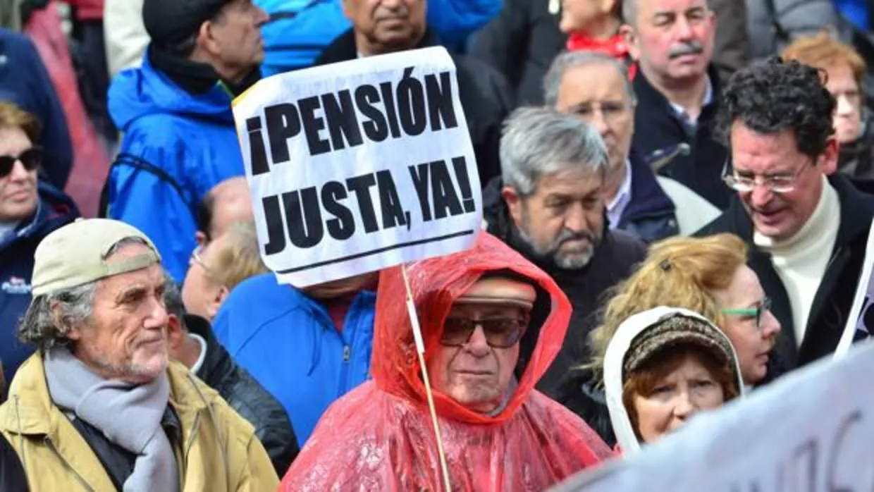 Manifestación de pensionistas del mes de marzo en Madrid