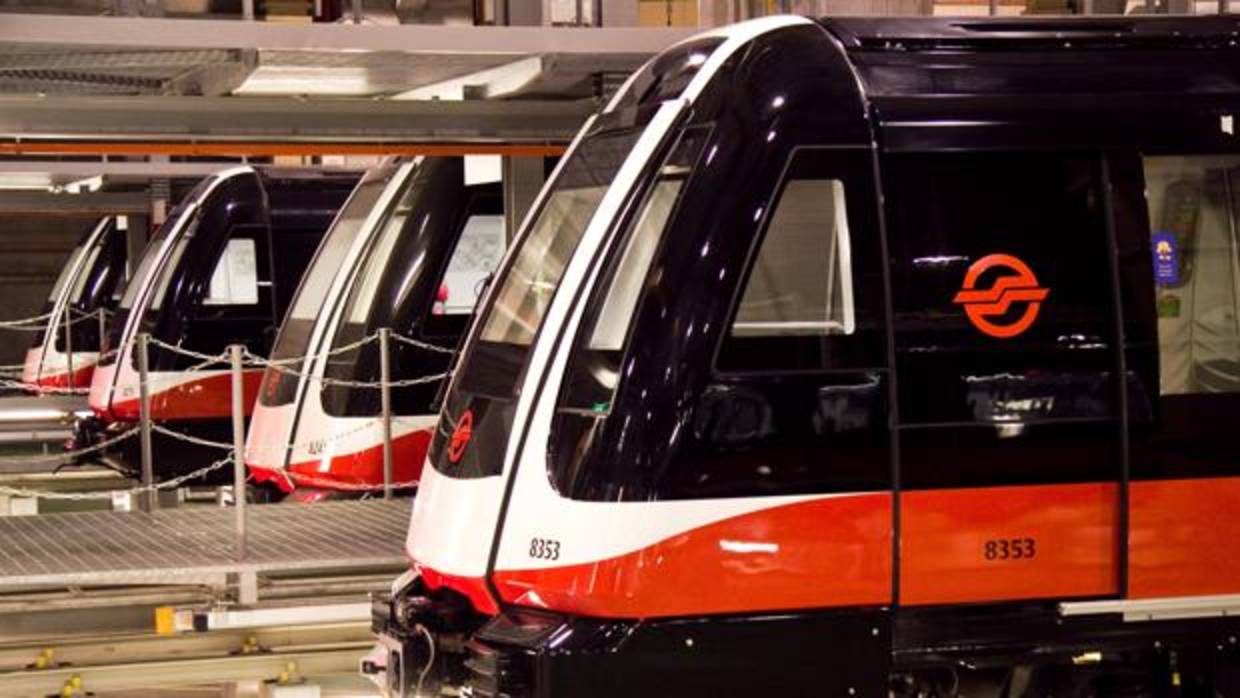 Trenes de metro de Singapur fabricados por Alstom