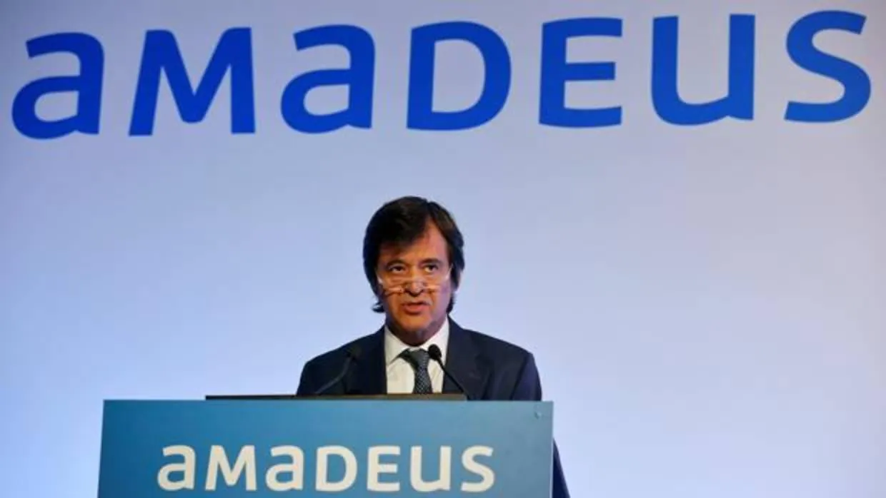 El CEO de Amadeus, Luis Maroto, durante un acto en 2016