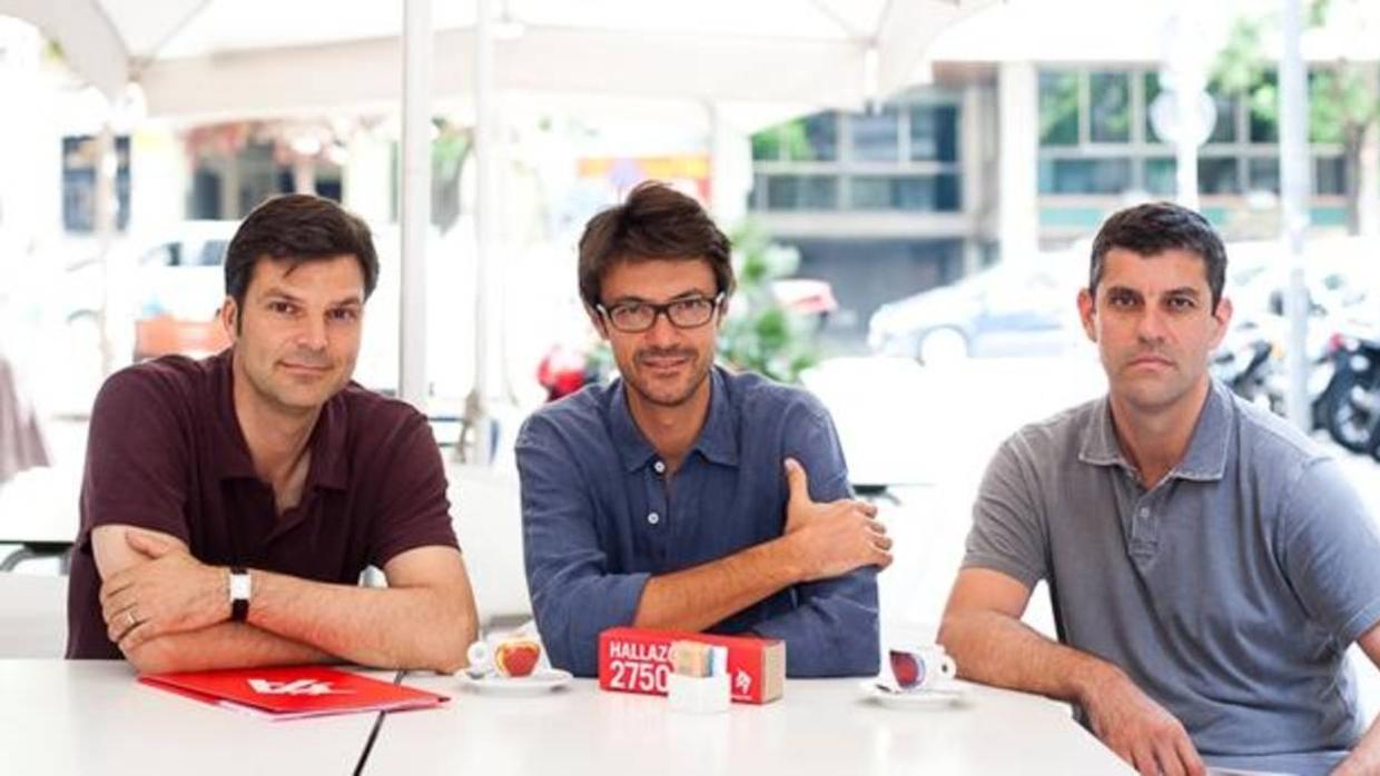 Nacho Sala, Manuel Roca e Ignacio Giral, fundadores de la compañía