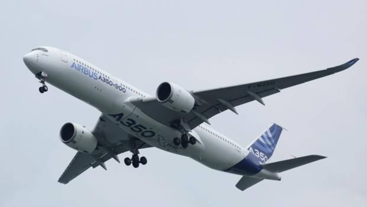 Un avión A350 de la compañía Airbus