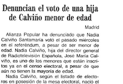 El voto «clandestino» de Nadia Calviño en el referéndum de la OTAN